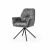 Stuhl, Höhe: 90 cm, grau/schwarz