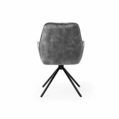 Stuhl, Höhe: 90 cm, grau/schwarz