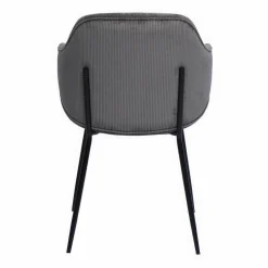 Stuhl, Höhe: 83 cm, grau/schwarz, 2 stk