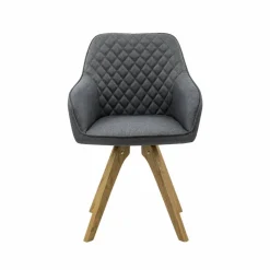 Stuhl, Höhe: 88 cm, grau, 2 stk