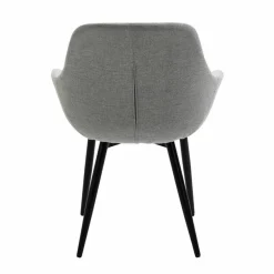 Stuhl, Höhe: 86 cm, hellgrau/schwarz, 2 stk