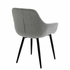 Stuhl, Höhe: 86 cm, hellgrau/schwarz, 2 stk