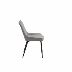 Stuhl, Höhe: 86 cm, hellgrau/schwarz, 2 stk