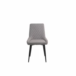 Stuhl, Höhe: 86 cm, hellgrau/schwarz, 2 stk