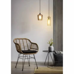 Stuhl, Höhe: 80 cm, natur/schwarz, 2 stk
