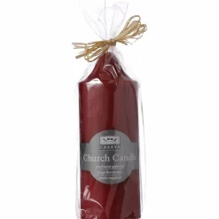 Stumpenkerze »Church Candle«, rot, einfarbig