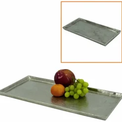 Tablett, silberfarben