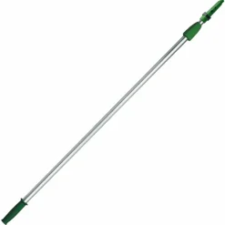 Teleskopstange, Aluminium/Kunststoff, silberfarbenfarben/grün