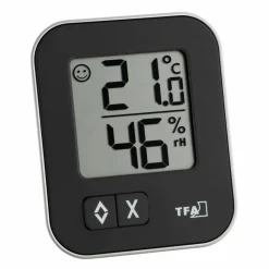 Thermo-Hygrometer, Breite: 5,7 cm, Temperaturbereich: 0 bis 50 °C