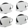 Tischdeckenbeschwerer, Form: Tasse, silberfarben