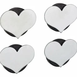 Tischdeckenbeschwerer, Form: Herz, silberfarben