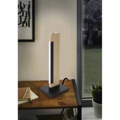 Tischleuchte »CAMACHO«, stahl, holz, 3000K