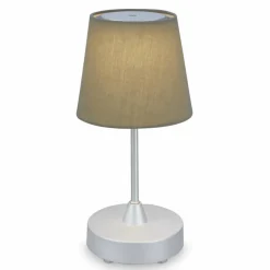 Tischleuchte »COMPA«, ØxH: 12,5 x 30 cm, 3 W, Kunststoff/Stoff