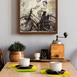 Tischset »Amalia«, Sonderform, Kunstleder, gelb