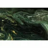 Tischset »Faro«, rechteckig, Kunstleder, grün/goldfarben