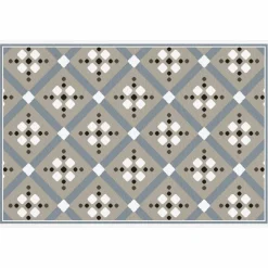 Tischset »Karita«, rechteckig, Kunstleder, beige/grau/weiß