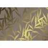Tischset »Kya«, rechteckig, Kunstleder, braun/goldfarben