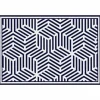 Tischset »Svenson«, rechteckig, Kunstleder, blau/weiß