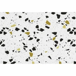 Tischset »Terrazzo«, rechteckig, Kunstleder, weiß/grün/braun