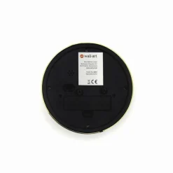 Tischuhr-Wecker, HxT: 11,2 x 4,2 cm, goldfarben/schwarz, ohne ink. Batterie