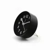 Tischuhr-Wecker, HxT: 11 x 4 cm, schwarz, ohne ink. Batterie