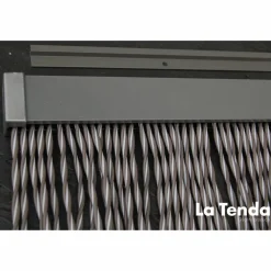 Türvorhang, BxH: 100 cm x 230 cm, sandfarben, Polyvinylchlorid/Aluminium