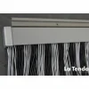 Türvorhang, BxH: 100 cm x 230 cm, schwarz-grau, Polyvinylchlorid/Aluminium