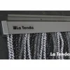 Türvorhang, BxH: 90 cm x 210 cm, schwarz/weiß/grau, Polyvinylchlorid/Aluminium
