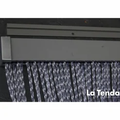 Türvorhang, BxH: 100 cm x 230 cm, transparent, Polyvinylchlorid/Aluminium