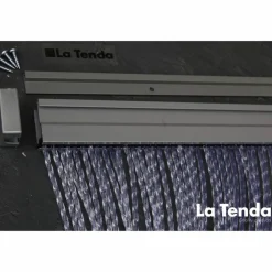 Türvorhang, BxH: 100 cm x 230 cm, transparent, Polyvinylchlorid/Aluminium