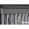 Türvorhang, BxH: 90 cm x 210 cm, transparent-weiß, Polyvinylchlorid/Aluminium