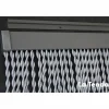 Türvorhang, BxH: 100 cm x 230 cm, weiß/grau, Polyvinylchlorid/Aluminium