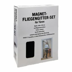 Türvorhang »Magnet-Fliegengitter-Set«, BxH: 100 x 210 cm, schwarz