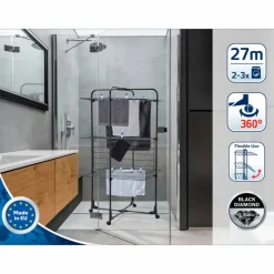 Turmtrockner »Classic Tower 270«, BxHxT: 68 x 126 x 68 cm, schwarz, Stahl