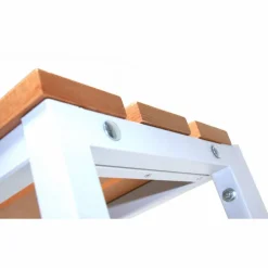 Umkleidebank, BxHxT: 30 x 42 x 200 cm, Stahl/Holz