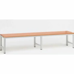 Umkleidebank, BxHxT: 30 x 42 x 200 cm, Stahl/Holz