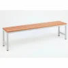 Umkleidebank, BxHxT: 30 x 42 x 150 cm, Stahl/Holz