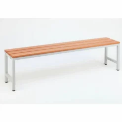 Umkleidebank, BxHxT: 30 x 42 x 150 cm, Stahl/Holz