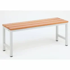Umkleidebank, BxHxT: 30 x 42 x 100 cm, Stahl/Holz