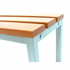 Umkleidebank, BxHxT: 60 x 170 x 100 cm, Stahl/Holz