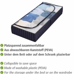 Unterbettkommode »Comfort«, BxHxL: 105 x 15 x 45 cm, Polyethylen-Vinylacetat (PEVA), blau