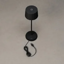 USB-Tischleuchte »Positano«, schwarz, Höhe: 35 cm, dimmbar, inkl. Batterie