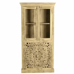 Vitrine »LAKADEE«, Mangoholz, 4-türig