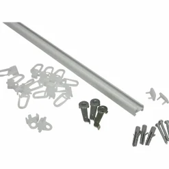 Vorhangschiene, Länge: 1800 mm, 1-läufig, Aluminium