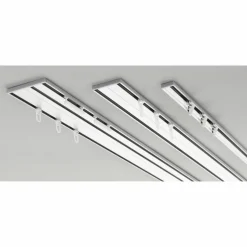 Vorhangschiene, weiß, Aluminium