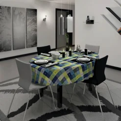 Wachstuchtischdecke, BxL: 110 x 140 cm, Kariert, bunt