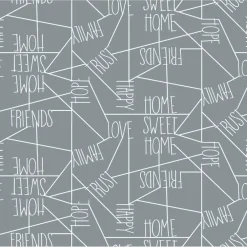 Wachstuchtischdecke, BxL: 150 x 220 cm, Home, silberfarben
