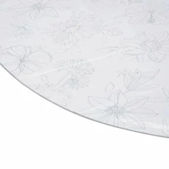 Wachstuchtischdecke »Manhattan«, BxL: 150 x 250 cm, Blumen, grau