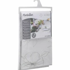 Wachstuchtischdecke »Manhattan«, BxL: 110 x 140 cm, Blumen, beige