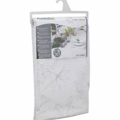 Wachstuchtischdecke »Manhattan«, BxL: 150 x 250 cm, Blumen, weiß